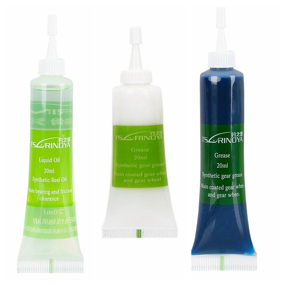 Reel Lubricant - 1 ชุด จาระบีสำหรับรอกตกปลาแบบหมุน ทนต่อแรงกด ป้องกันการเกิดออกซิเดชัน ทนต่อการสึกหรอ