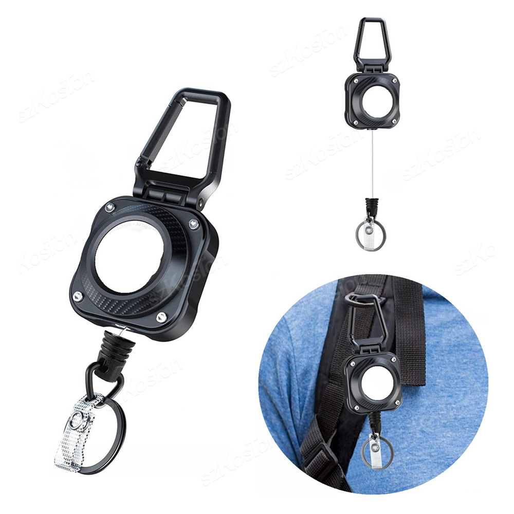 Reel Cover - พวงกุญแจแบบพับเก็บได้สําหรับ Apple Air ผู้ถือแท็ก Badge Reel