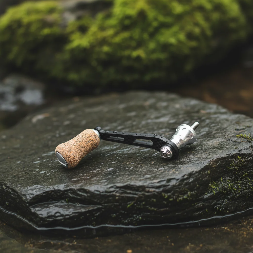 Reel Handle - คาร์บอน 70 มม. สำหรับมือจับรอกสปินนิ่งแบบแขนเดียว ใช้ได้กับ Shimano-