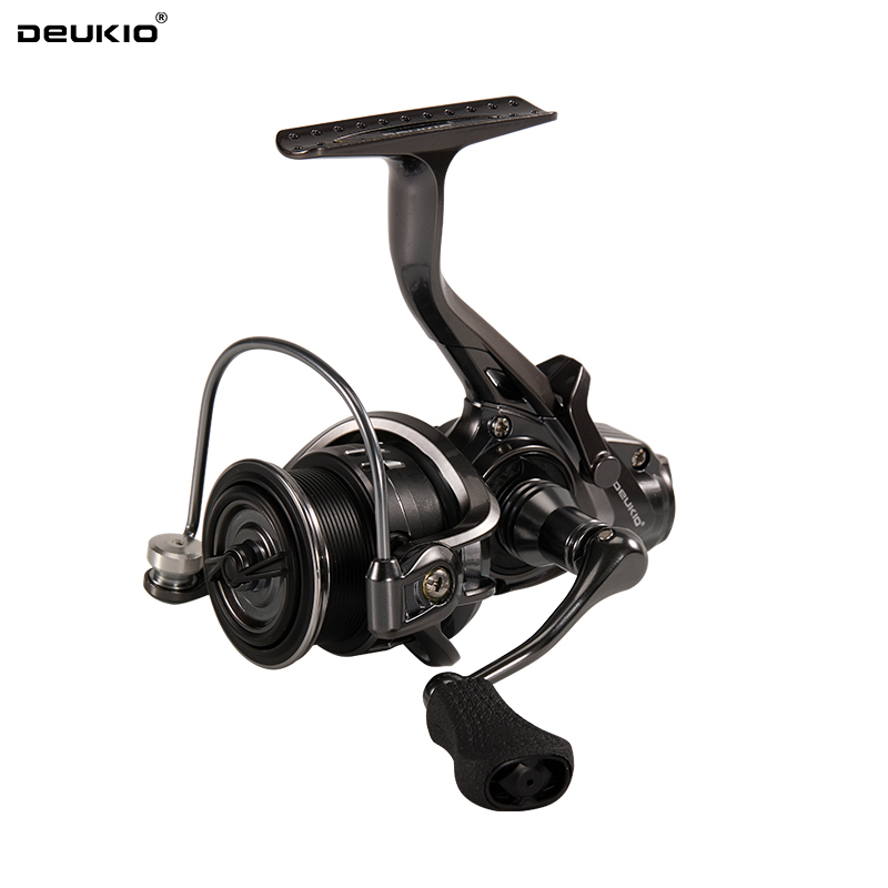 Ice Fishing Reel - รอกตกปลา DEUKIO 2026 แบบเบรกคู่ขนาดเล็ก สำหรับตกปลาคาร์พ ตกปลาแบบฟีดเดอร์