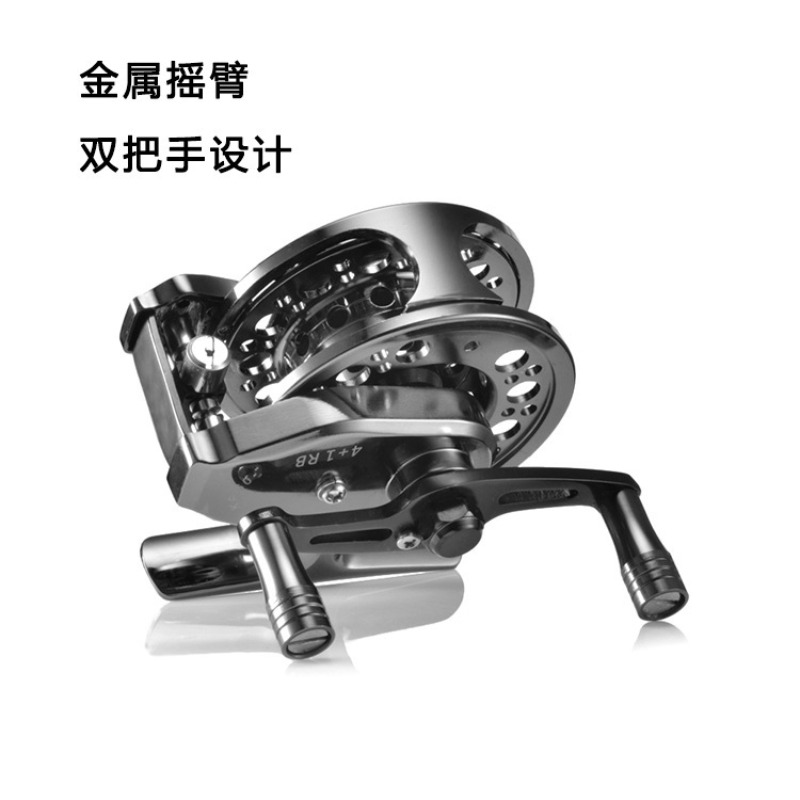 รอกตกปลาหน้าโลหะน้ำหนักเบา ฐาน - Ice Fishing Reel บทวิจารณ์และราคา
