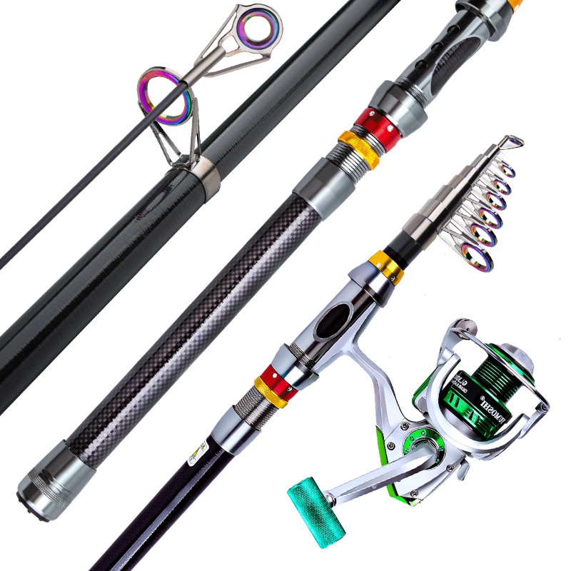 ชุดคันเบ็ดตกปลาแบบยืดหดได้พร้อ - Reel Bag บทวิจารณ์และราคา