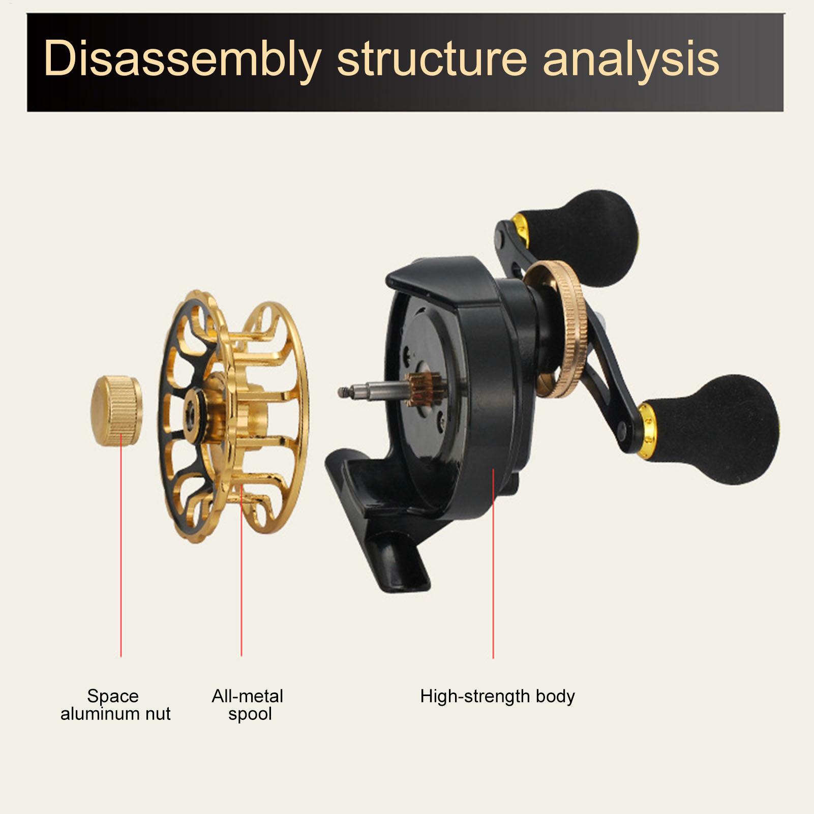 รอกตกปลาฤดูหนาว คันเบ็ดตกปลาแบ - Ice Fishing Reel บทวิจารณ์และราคา