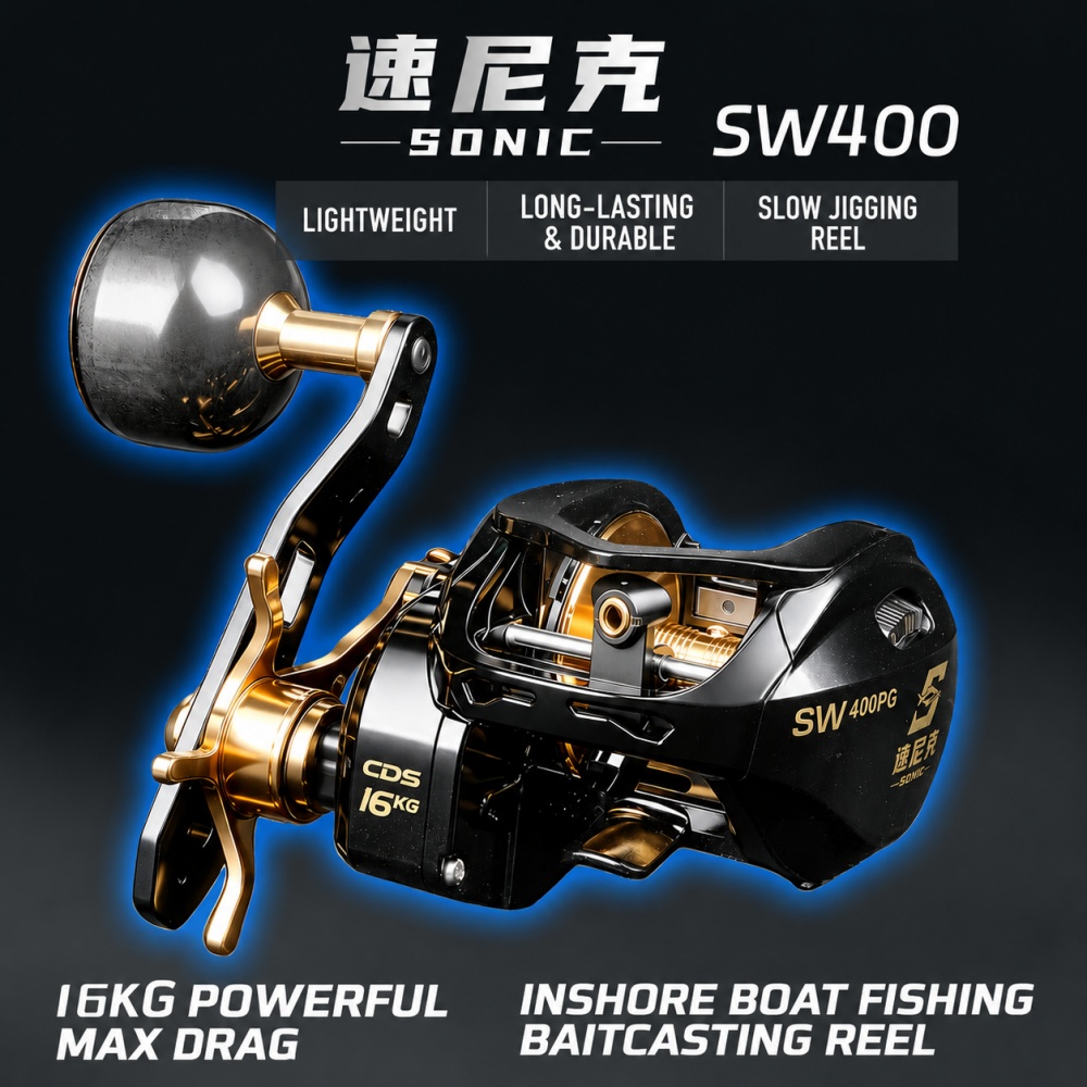 รอกเบทคาสติ้งสำหรับตกปลาทะเลน้ - Trolling Reel บทวิจารณ์และราคา