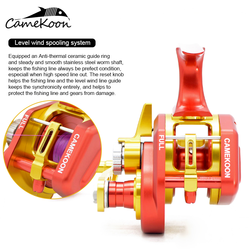 รอกตกปลา CAMEKOON MALAKAS Seri - Trolling Reel บทวิจารณ์และราคา